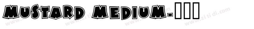 mustard medium字体转换